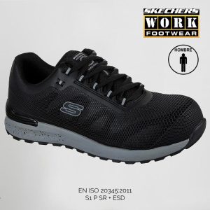 Zapatillas de seguridad para hombre Skechers con efecto refrescante y diseño deportivo SK200053