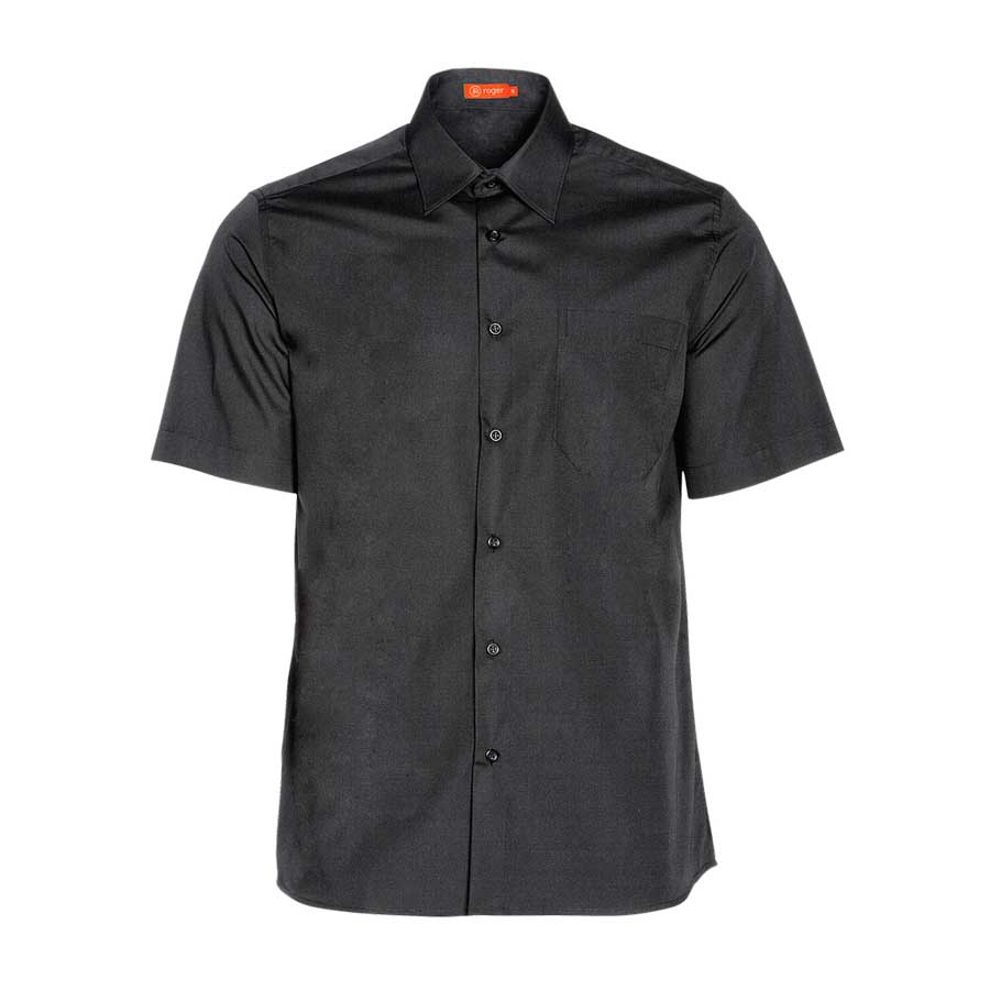 camisa de hombre negra mangas cortas 926141-07