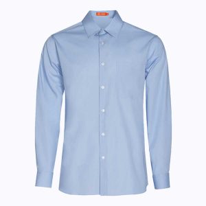 Camisa de hombre celeste de cuello camisero para hostelería 920141-19