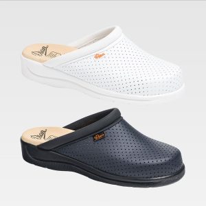 Zuecos sanitarios perforados abiertos pisa