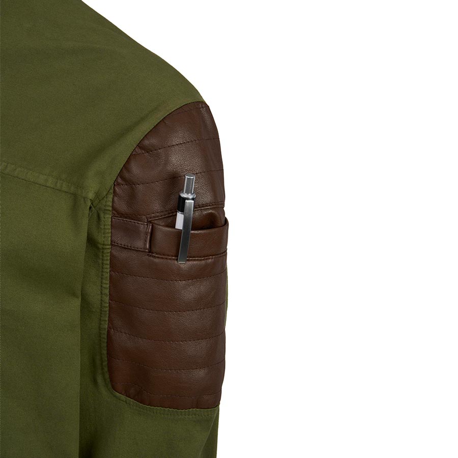 Chaqueta chef hombre slim fit kaki 4140 bolsillo