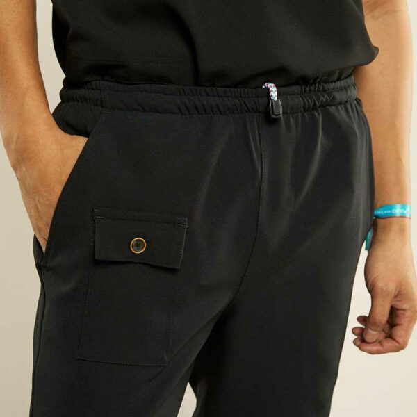 Pantalón jogger de hombre Euphoria LS11176 negro cinturilla