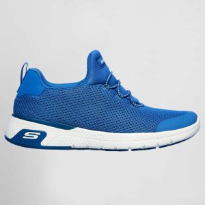 Zapatilla deportiva Skechers mujer azul celeste SK77281-107 lateral exterior