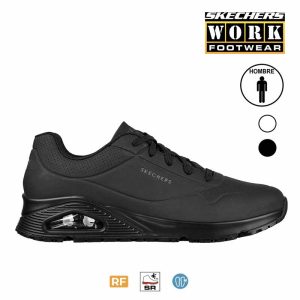 Calzado Skecher Relaxed Fit de hombre color negro SK200054-001 lateral exterior