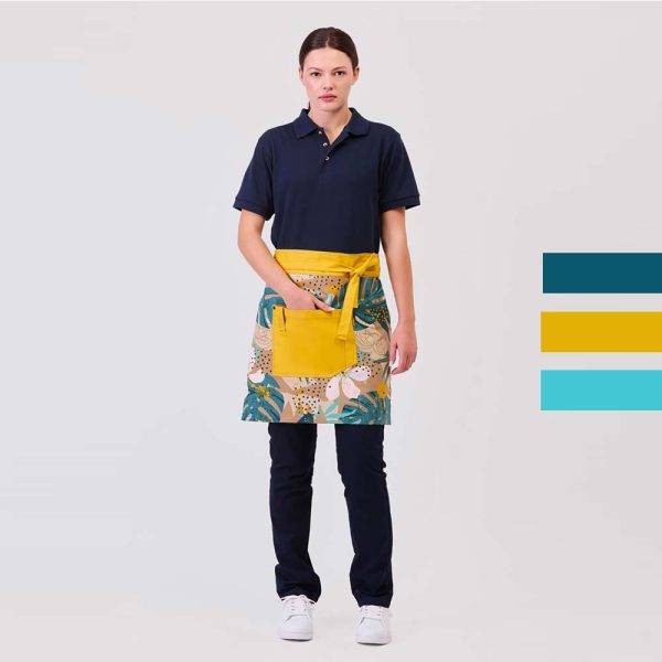 Delantales cortos estampado tropical M757