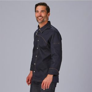 Chaqueta de cocina vaquera original 930032 perfil