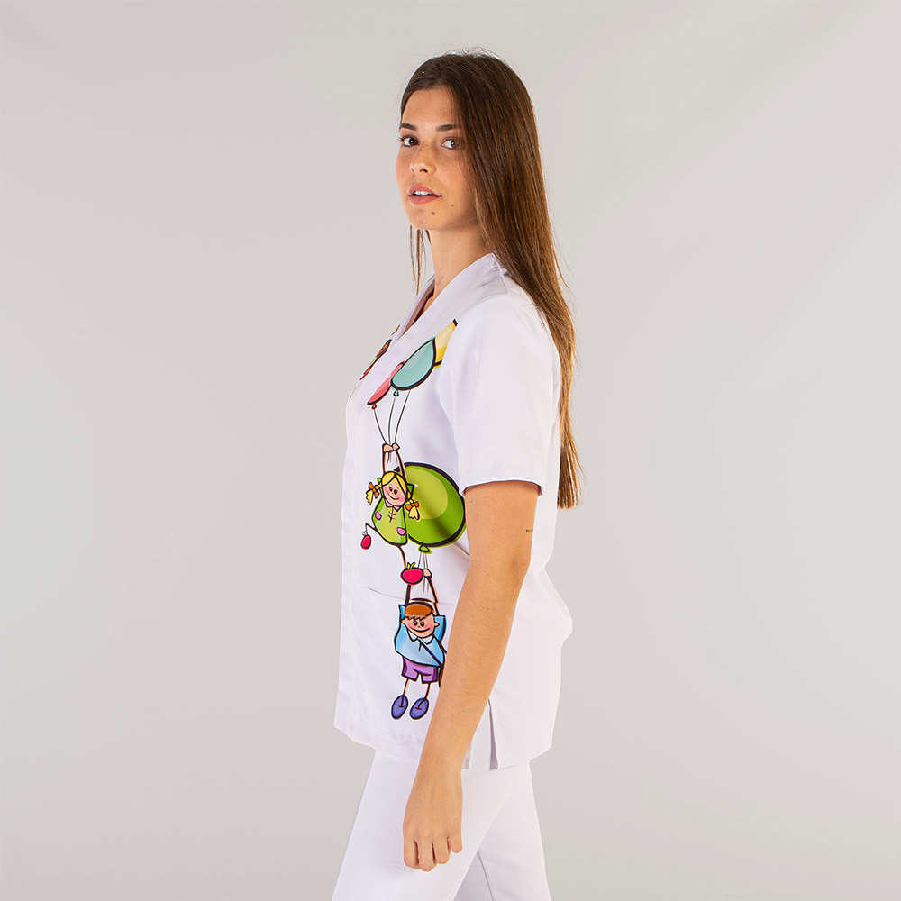 Casaca abierta microfibra estampado Niños 615200-2892 perfil