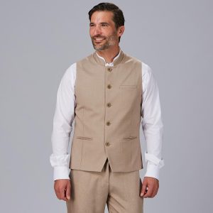 Chaleco de hombre de vestir beige 950012-142