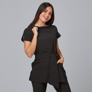blusa con cinturón de mujer 652600
