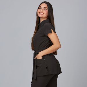 blusa con cinturón de mujer 652600 perfil