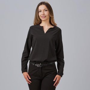 Blusa negra de mujer elástica 651400