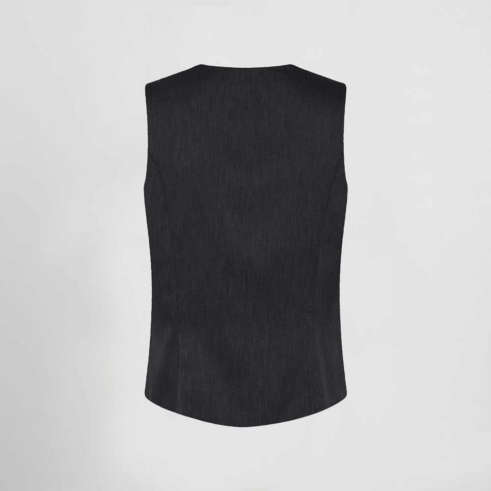 Chaleco cruzado negro mujer - Imagen 3