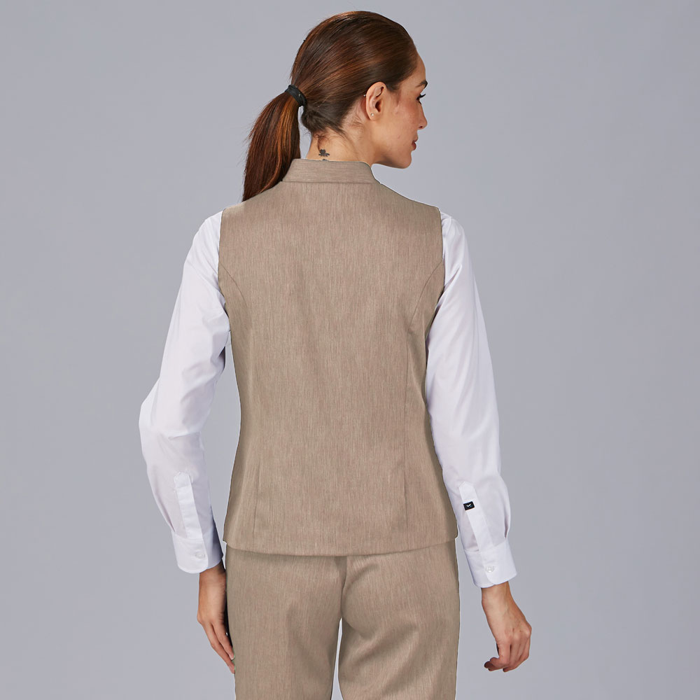 Chaleco de mujer de vestir azul 950013-142 espalda