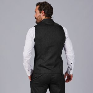 Chaleco negro de hombre de vestir 950016 espalda