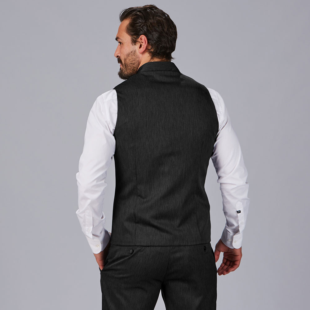 Chaleco negro de hombre de vestir 950016 espalda