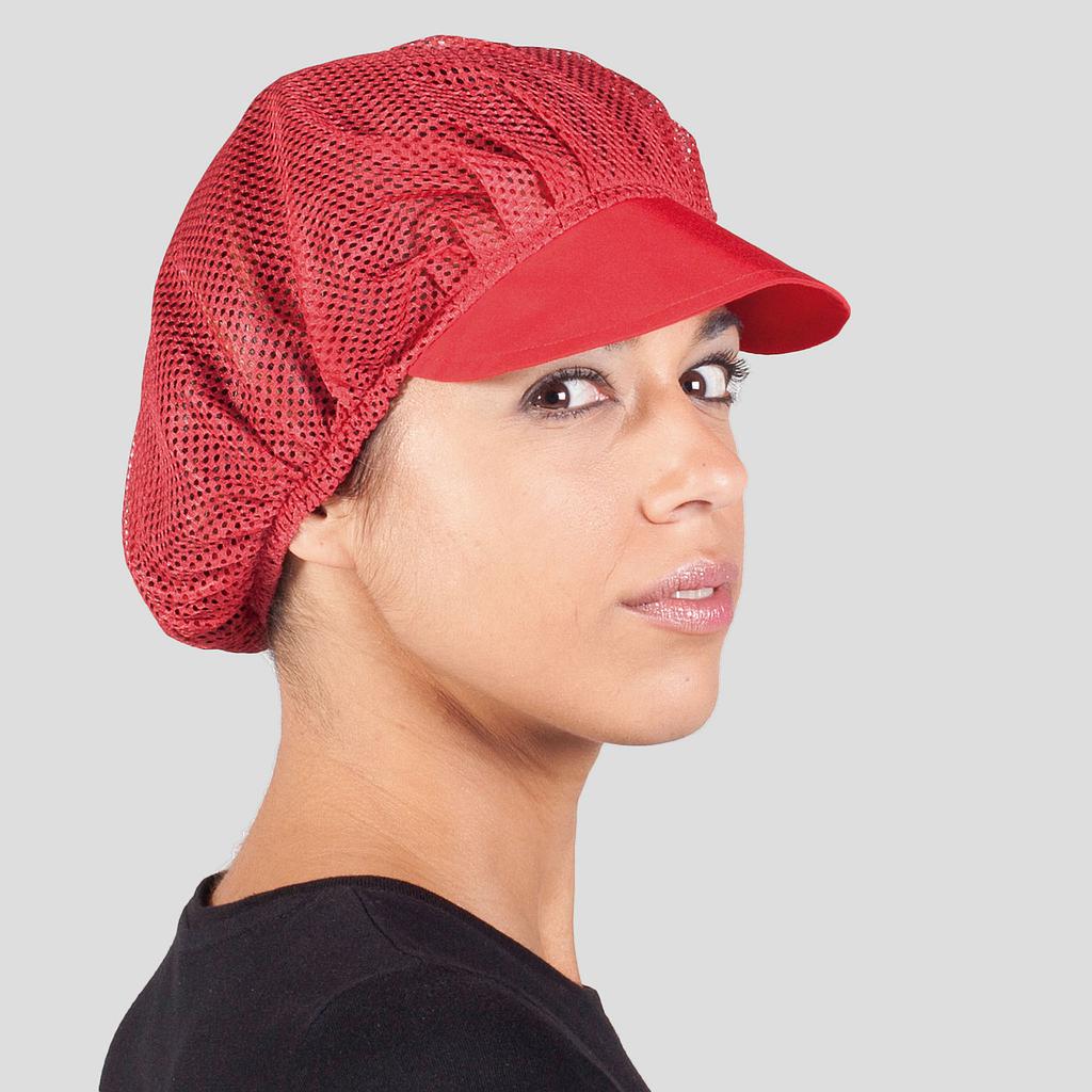 Gorra rejilla y visera roja 416000-105