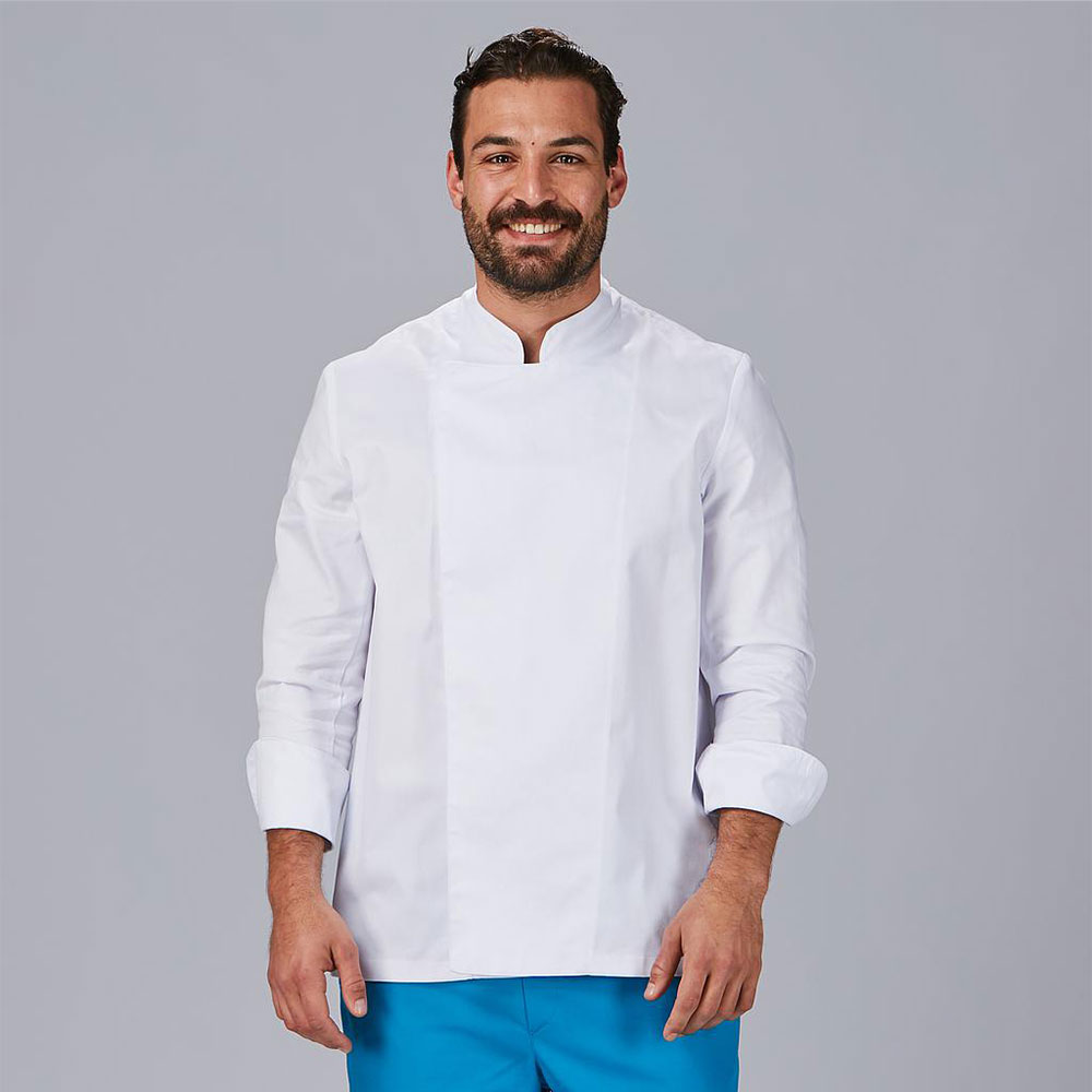 Chaqueta blanca de cocina en manga larga 9432
